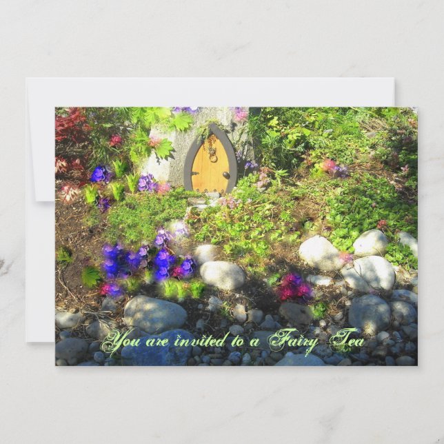 Invitación DSCN8327, estás invitado a un té de hadas (Anverso)