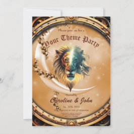 Invitación Dualidad de fuerza, el león y la mujer.