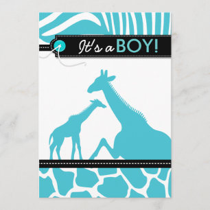 Invitación Ducha animal del bebé del safari