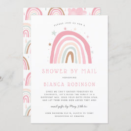 Invitación Ducha arco iris por correo Baby Shower