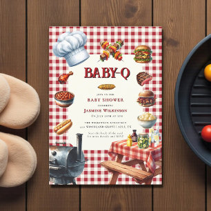 Invitación Ducha Baby-Q estilo país