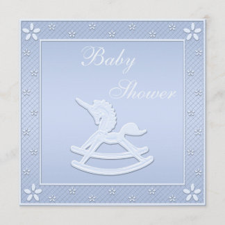 Invitación Ducha Blue Unicorn Rocse Baby Boy
