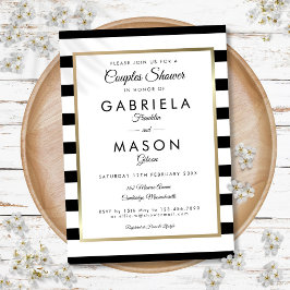 Invitación Ducha Boda de banda clásica