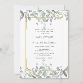 Invitación Ducha Boda floral Sage and Lilac