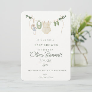 Invitación Ducha Boho Baby