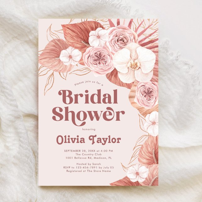 Invitación Ducha Boho Botanical Bridal (Subido por el creador)