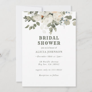Invitación Ducha Boho Floral Bridal