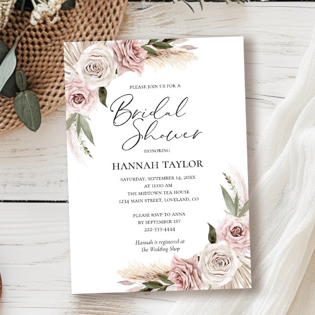 Invitación Ducha Boho Floral Bridal (Subido por el creador)