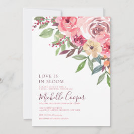 Invitación Ducha Boho Floral Bridal