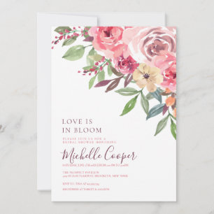 Invitación Ducha Boho Floral Bridal