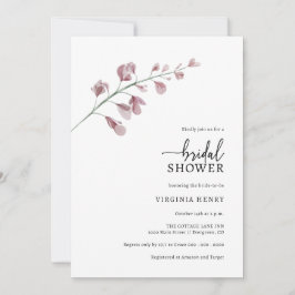 Invitación Ducha Botánica Bridal Sencilla