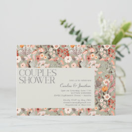 Invitación Ducha Botánica Rustic Sage Boho Couples