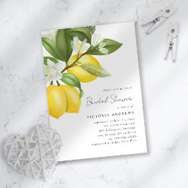 Invitación Ducha Bridal Citrus Lemons