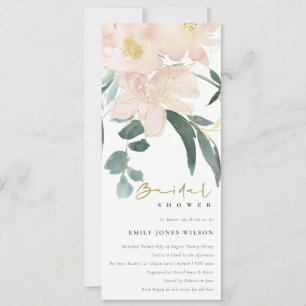 INVITACIÓN DUCHA BRIDAL DE COLOR ACUÁTICO DE BUNH FLORAL DE R