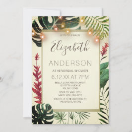 Invitación DUCHA BRIDAL DE LUZ TIZIANA Tropical