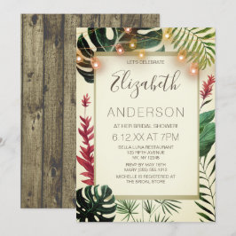 Invitación DUCHA BRIDAL DE LUZ TIZIANA Tropical