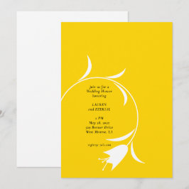 INVITACIÓN DUCHA BRIDAL DE TULIP AMARILLO MOD