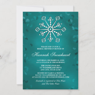 INVITACIÓN DUCHA BRIDAL VERDE AZULADA DE MARINA