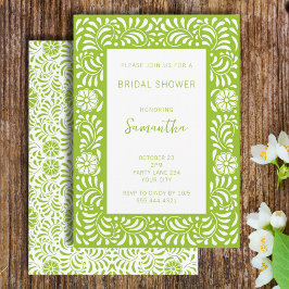 INVITACIÓN DUCHA BRIDAL VERDE DE TALAVERA