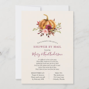 Invitación Ducha calabaza por correo