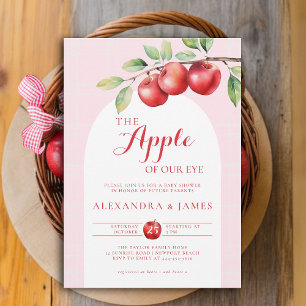 Invitación Ducha Chica de la Moda de la cosecha de Apple Boho