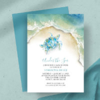 Ducha de Agua para Bebé Tortuga Azul Costera