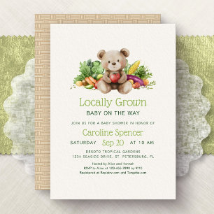 Invitación Ducha de Baby en Camino Cultivado Localmente