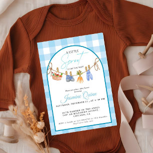 Invitación ducha de baby niño criado localmente pequeño brote