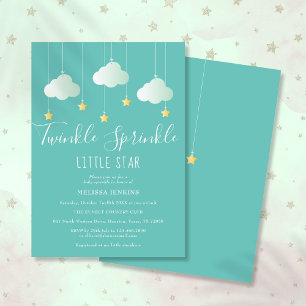 Invitación Ducha de Baby Twinkle Sprinkle Little Star