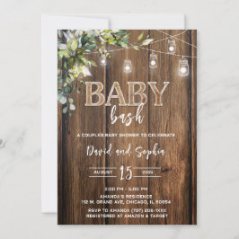 Invitación Ducha de Bash Bebé personalizada