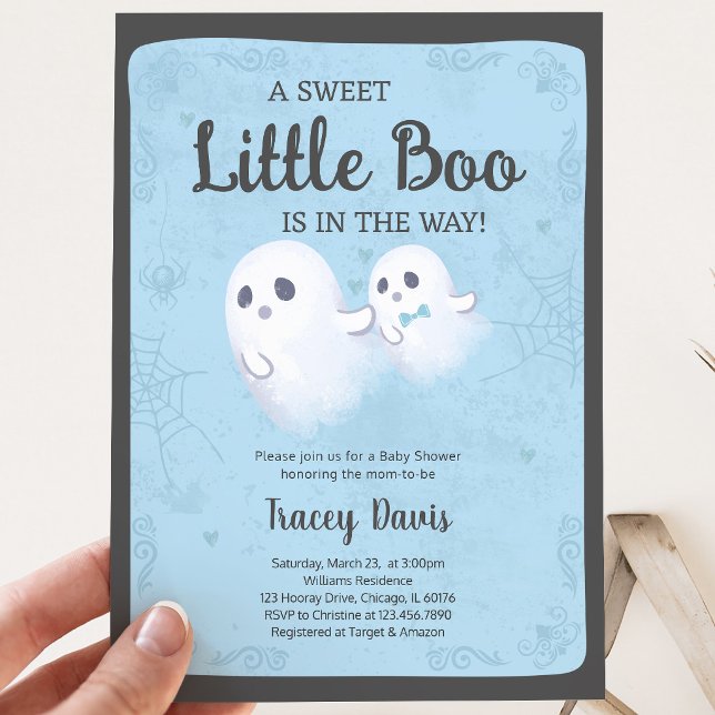 Invitación Ducha de bebé A Little Boo (Subido por el creador)