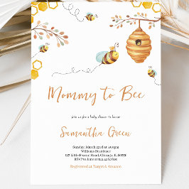 Invitación Ducha de Bebé Abeja