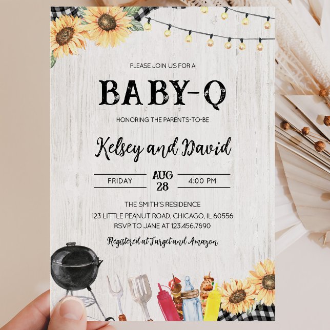 Invitación Ducha de Bebé al Estilo BBQ (Subido por el creador)