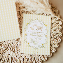 Ducha de bebé amarillo de género neutral Silly Goo