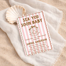 Ducha de Bebé Bebe Listo Pronto Rayas Rosadas