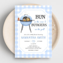 Ducha de bebé Blue Burger BBQ