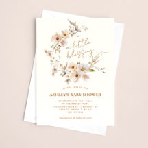 Ducha de bebé Boho Flores Silvestres Bendiciones