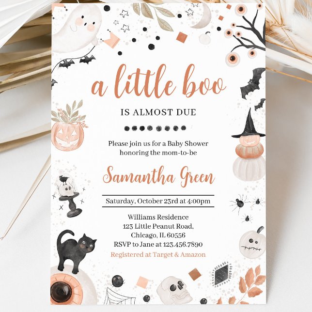 Invitación Ducha de Bebé Boho Halloween (Subido por el creador)