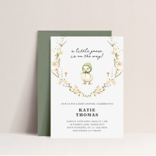 Invitación Ducha de Bebé Botánica del Patito Tonto