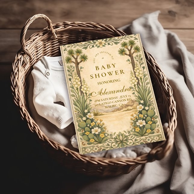 Invitación Ducha de Bebé Botánico del Desierto (Subido por el creador)