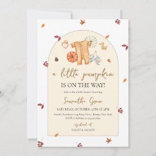 Invitación Ducha de Bebé Calabacita