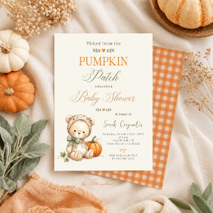 Invitación Ducha de Bebé Calabacita