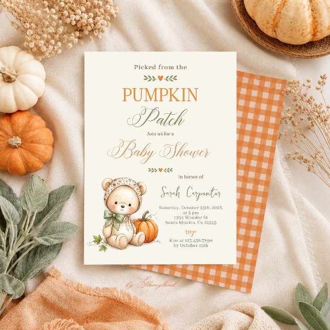 Invitación Ducha de Bebé Calabacita (Subido por el creador)