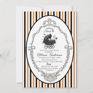 Invitación Ducha de bebé Calabaza de Holloween Little Boo