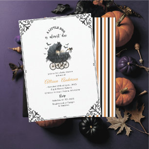 Invitación Ducha de bebé calabaza de Holloween Little Boo