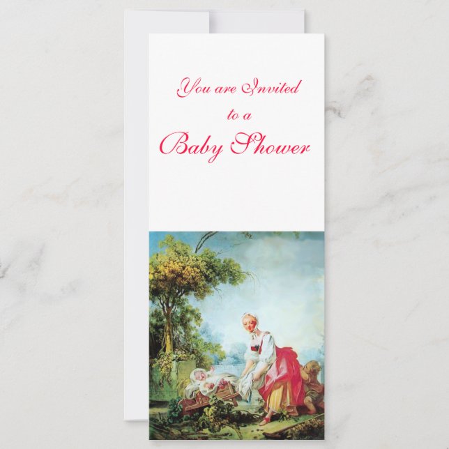 INVITACIÓN DUCHA DE BEBÉ COLORIDA (Anverso)