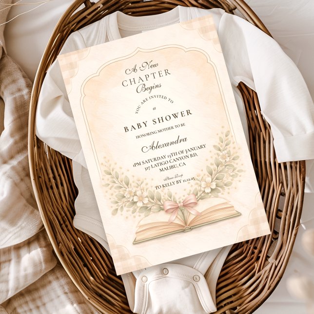 Invitación Ducha de bebé Comienza Pequeña Historia (Subido por el creador)