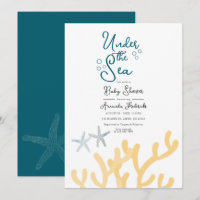 Ducha de bebé con tema de océano Bajo el Mar