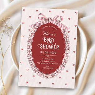 Invitación ducha de bebé coqueta