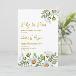 Invitación Ducha de Bebé Daisy